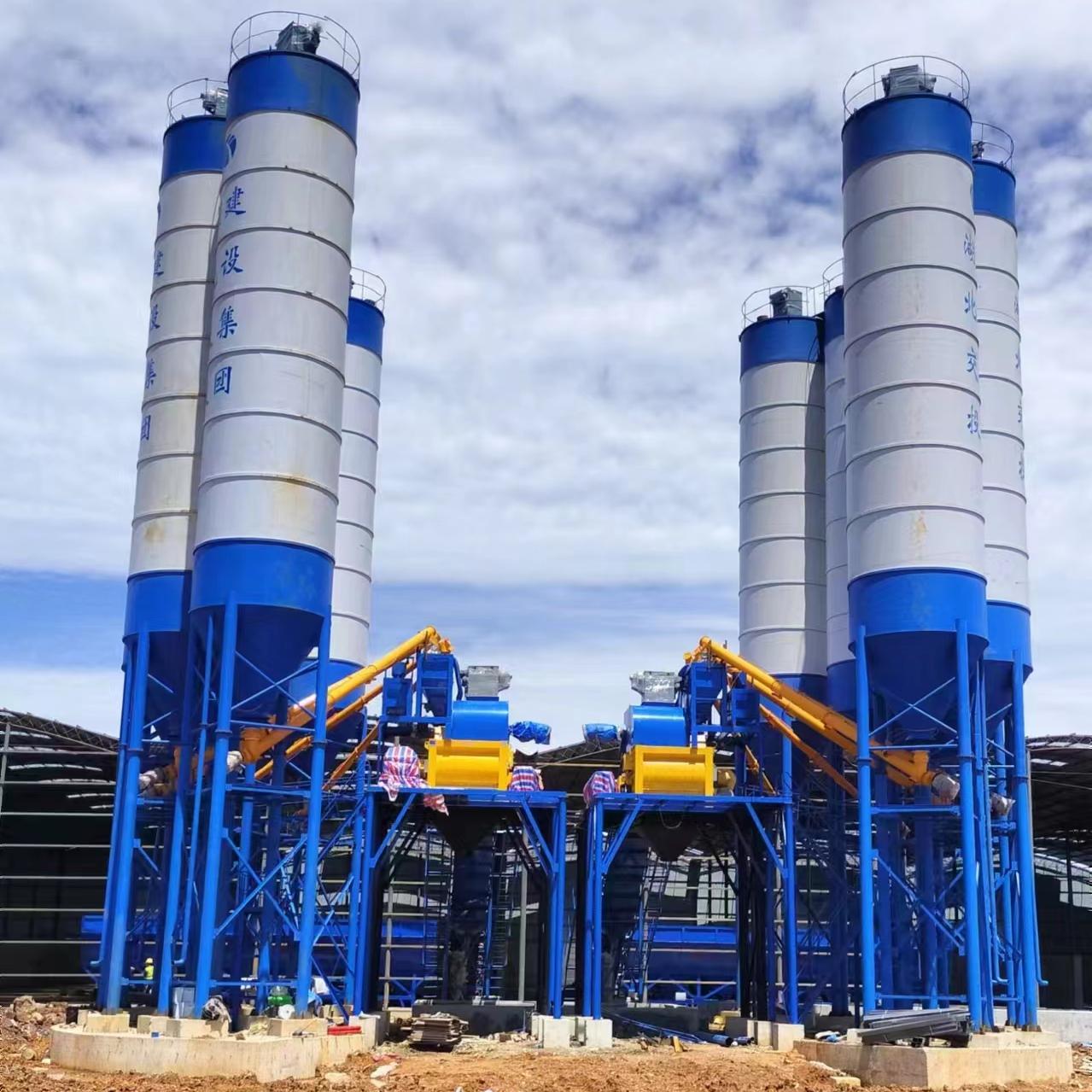 湖北武漢--雙HZS120型混凝土攪拌站